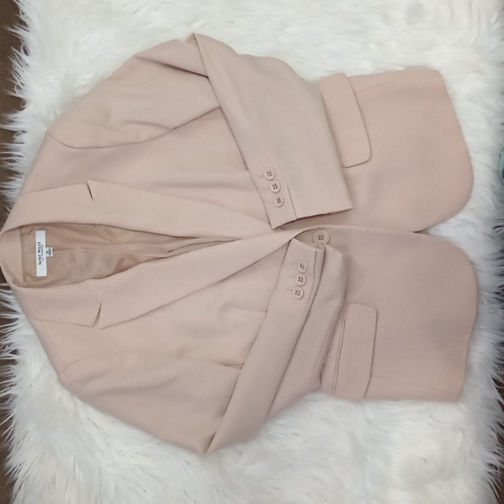 Nine West  Women Blazer Size 16 Beige Color